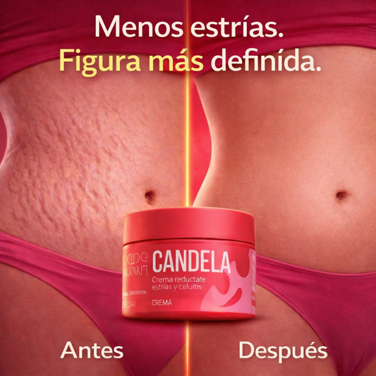 Crema Candela Menos estrías. Figura más definida
