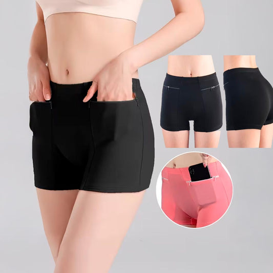 cachetero con bolsillos anti-robo