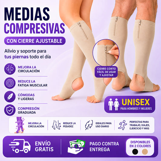 Medias compresivas UNISEX pack X2