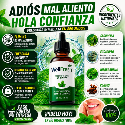 well fresh elimina el mal aliento