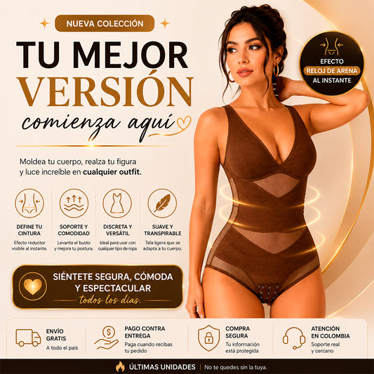 Faja moldeadora con escote profundo en V