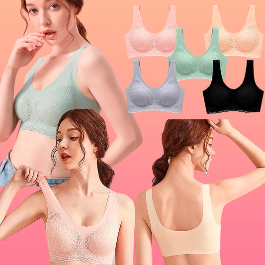Brasier sin costura encaje