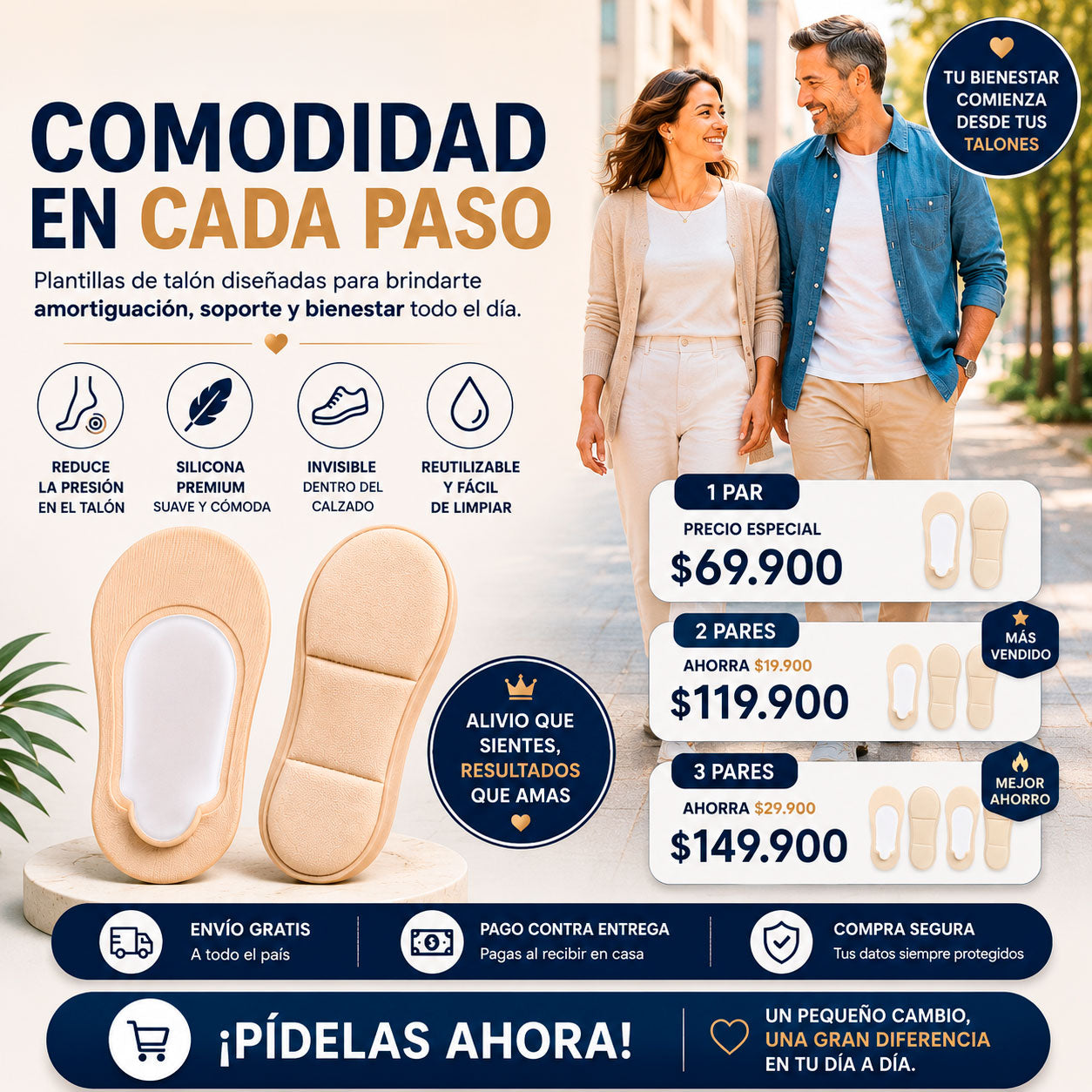 medias con plantillas plantar inteligenes