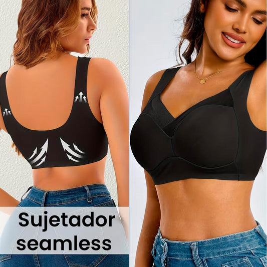 sujetador seamless pushup malla